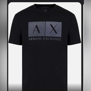 Brand new with Tag men’s Armani Exchange SS Black shirt Size L